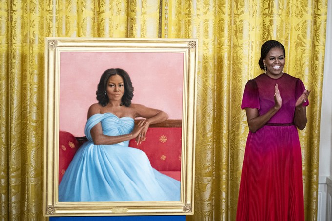 Michelle Obama At Her White House Portrait Unveiling
