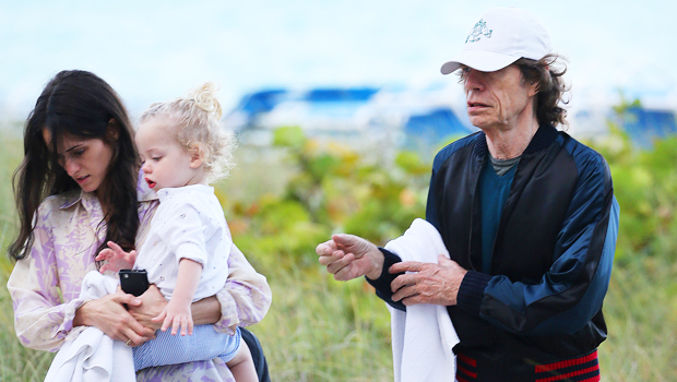 mick jagger with girlfriend melanie and son deveraux