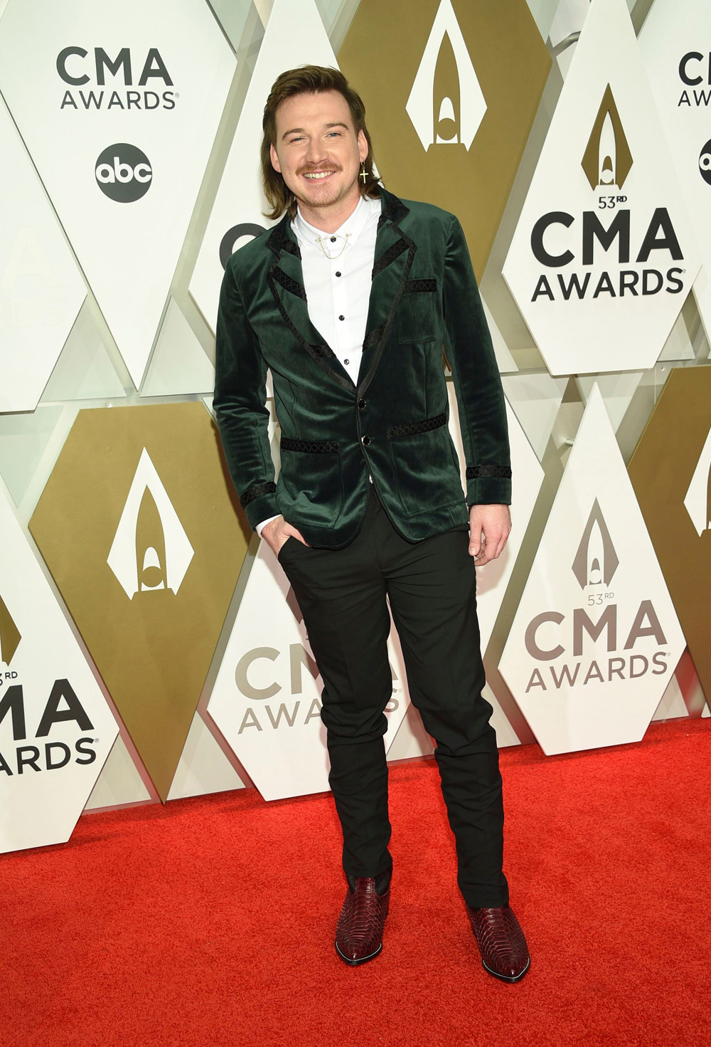 Morgan Wallen arrives at the 53rd annual CMA Awards at Bridgestone Arena, in Nashville, Tenn
53rd Annual CMA Awards - Arrivals, Nashville, USA - 13 Nov 2019