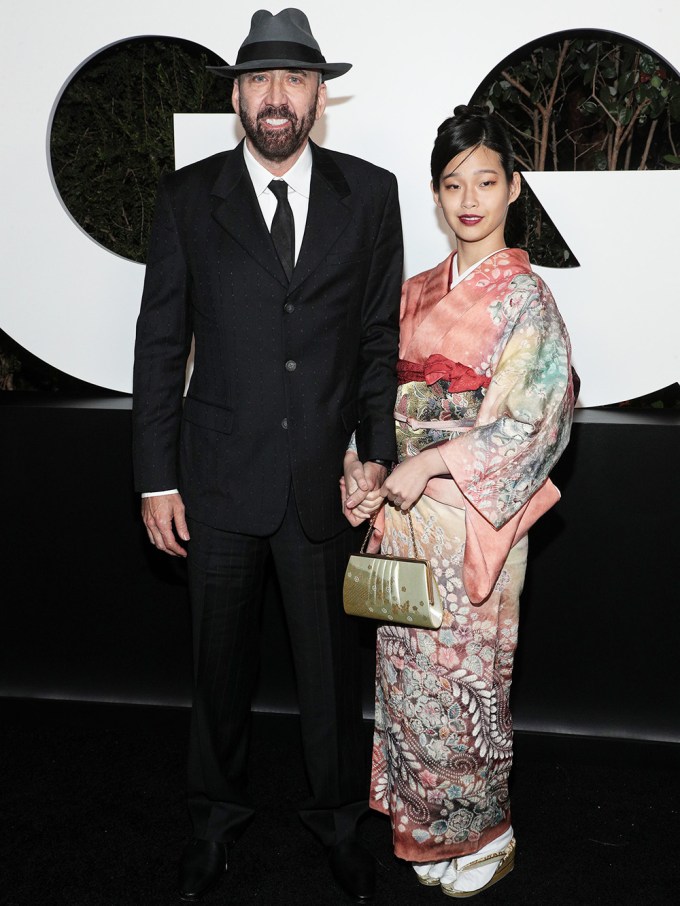 Nicolas Cage & Riko Shibata At GQ Men of the Year Party
