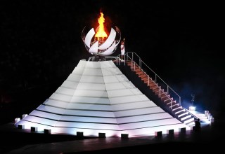 The Olympic flame is lit
Opening Ceremony, National Stadium, Tokyo Olympic Games 2020, Japan - 23 Jul 2021