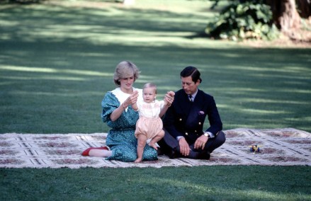 Princess Diana and Prince Charles with Prince William in the grounds of Government House, Auckland
British royalty on a royal tour of New Zealand - Apr 1983