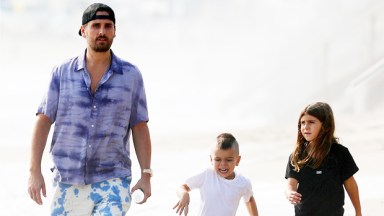 scott disick with kids reign and penelope