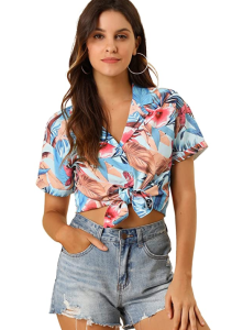 Allegra K Hawaiian Top