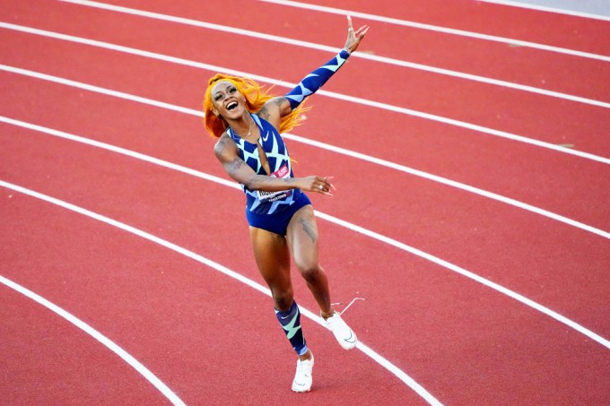 Sha’Carri Richardson at the Olympic Trials