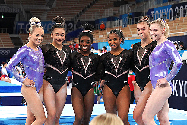 Simone Biles Usa Gymnastics Team Debut 21 Olympic Leotards Hollywood Life