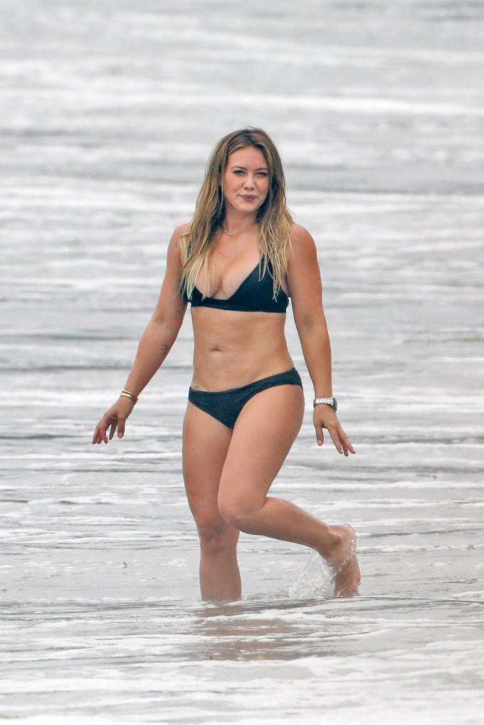 Hilary Duff in the water