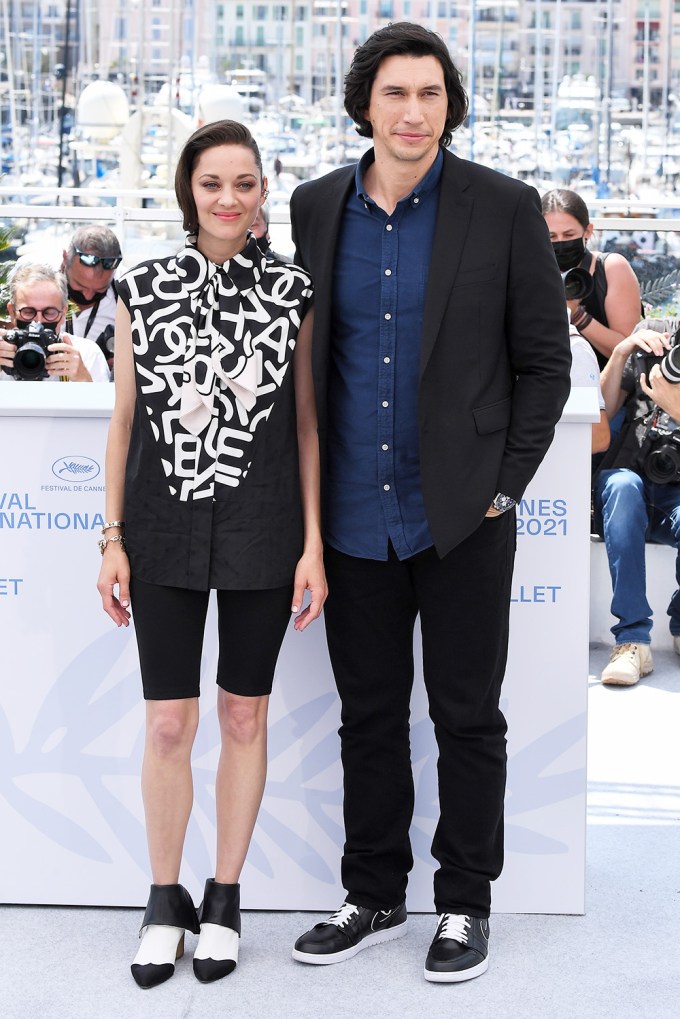 Marion Cotillard and Adam Driver At The 74th Cannes Film Festival