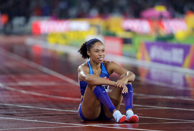 Allyson Felix after the 2017 World Athletics Championships