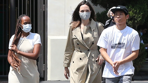 Angelina Jolie & Daughter Zahara Go To Fred Segal During Shopping Trip –  Hollywood Life