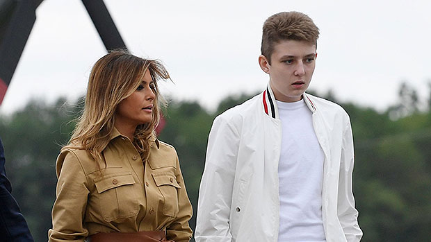 Barron Trump Is Taller Than Melania In NYC: Pics