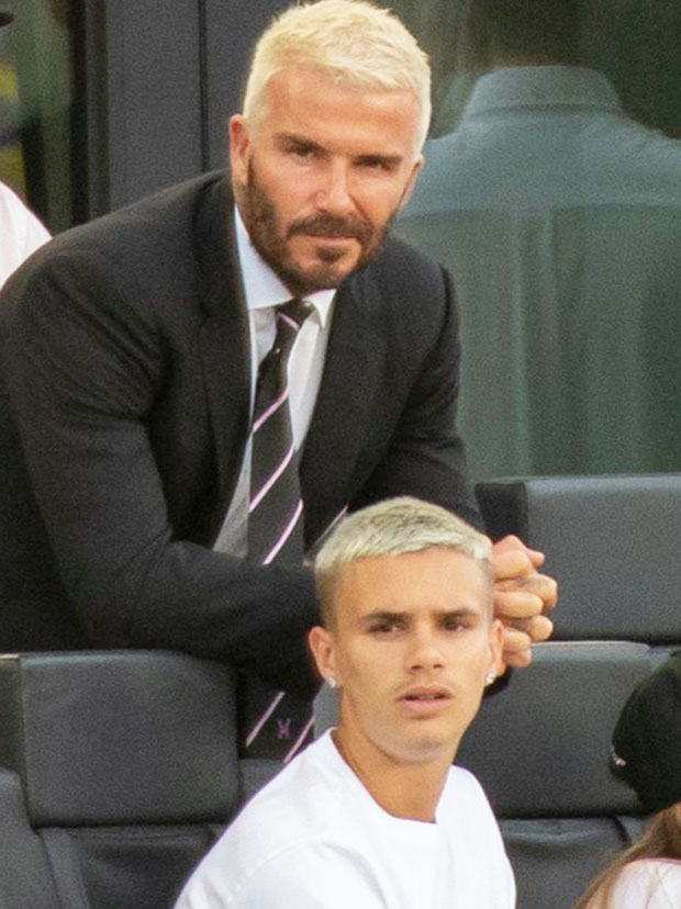David Beckham Romeo Matching Blonde Hair Embed1 