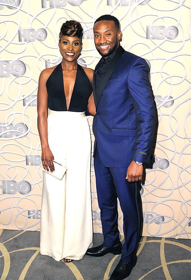 Issa Rae and Louis Diame at the 2022 Critics' Choice Awards