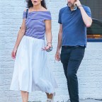 *EXCLUSIVE* Katie Holmes goes out to dinner with a friend in NYC