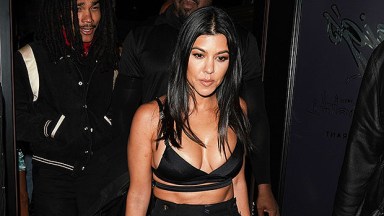 Kourtney Kardashian Rocks See-Through Top & Leather Mini Skirt: Photo –  Hollywood Life