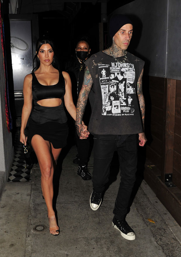 Kourtney Kardashian and Travis Barker.