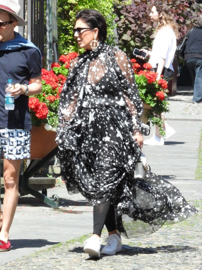 Kris Jenner In Sheer Black Dress