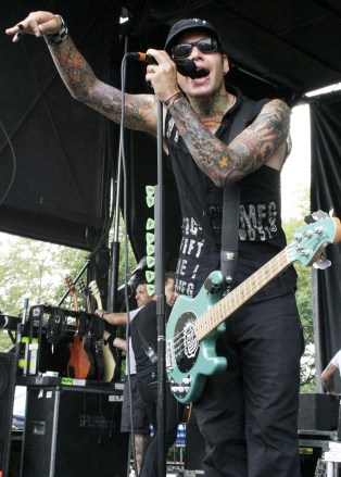 Mike Herrera of mxpx
2005 Warped Tour in Indianapolis
July 20, 2005 Indianapolis, IN.
Warped Tour.
Mike Herrera, of mxpx, performs during the 2005 Warped Tour at the Verizon Wireless Music Center near Indianapolis, Indiana.
Photo ® John D. Shearer / BEImages