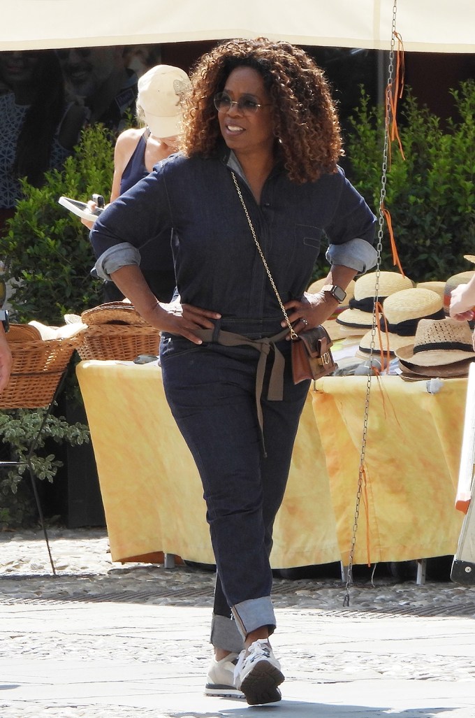 *EXCLUSIVE* Oprah Winfrey enjoys a day of luxury shopping with BFF Gayle King during her European break in Portofino