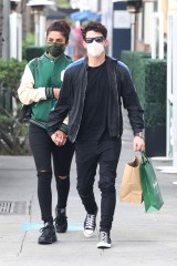 EXCLUSIVE: Nick Jonas and wife Priyanka Chopra was spotted out and about in Beverly Hills. 01 Nov 2021 Pictured: Nick Jonas and wife Priyanka Chopra. Photo credit: MEGA TheMegaAgency.com +1 888 505 6342 (Mega Agency TagID: MEGA801391_001.jpg) [Photo via Mega Agency]