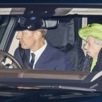 Queen leaves The Royal Chapel of All Saints in Windsor