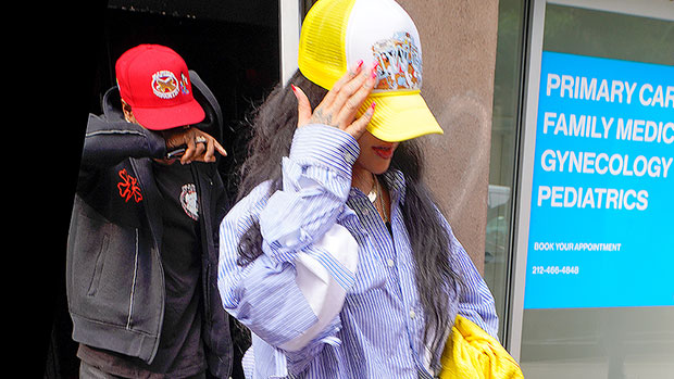 rihanna photographed by @thehapablonde leaving her hotel in NYC