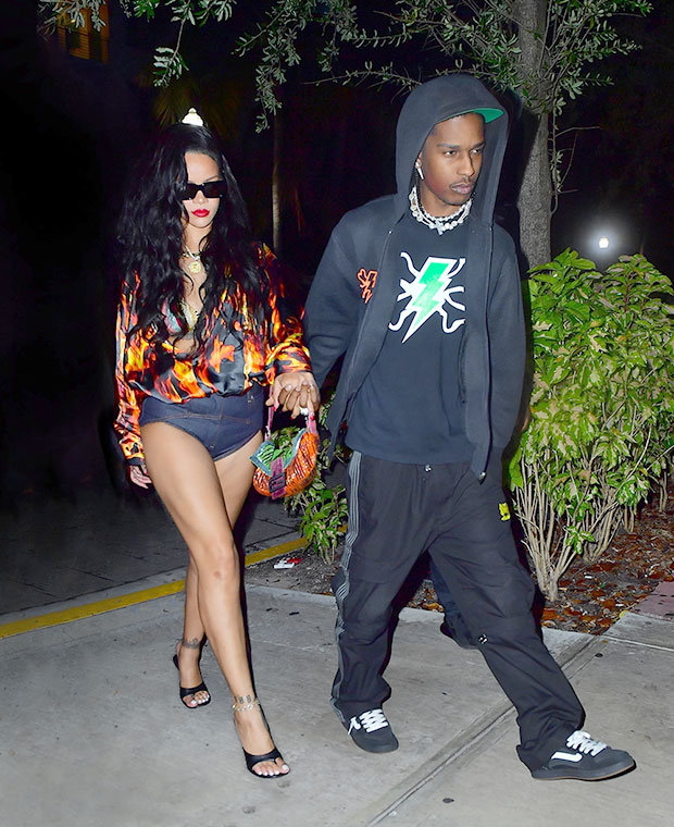 Rihanna Wears Short Shorts With A$Ap Rocky On Miami Date Night: Pics –  Hollywood Life