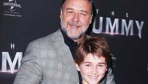 Russell Crowe with son Tennyson