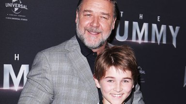 Russell Crowe with son Tennyson