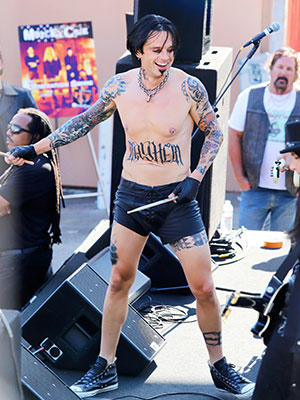 Sebastian Stan Goes Shirtless & Plays Drums As Tommy Lee: Photo – Hollywood  Life