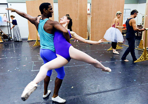 Tiler Peck in rehearsals