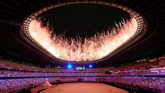 Fireworks At Olympics Opening Ceremony