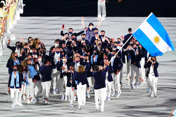 Team Argentina At The Opening Ceremony