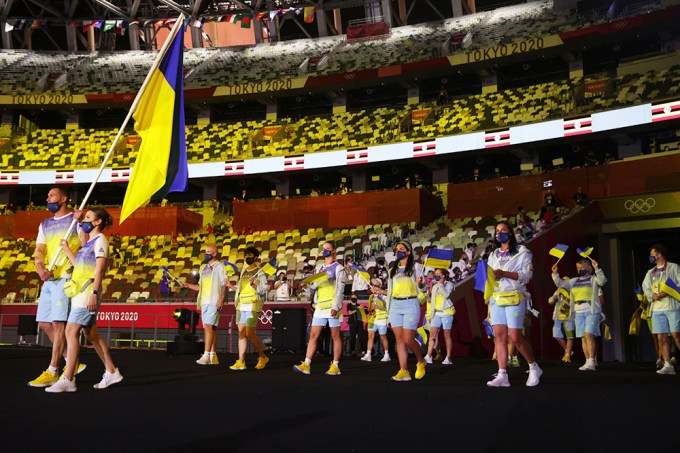 Team Ukraine At The Opening Ceremony