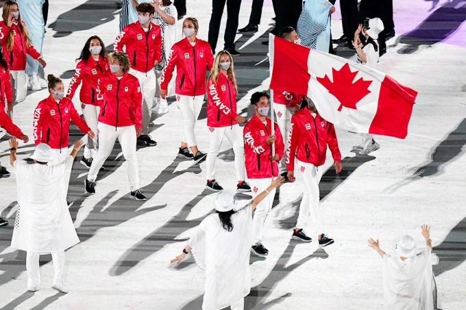 Team Canada At The Opening Ceremony