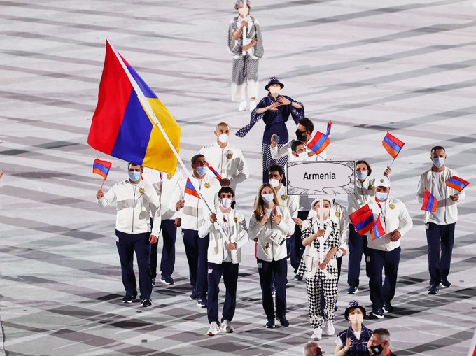 Team Armenia At The Opening Ceremony