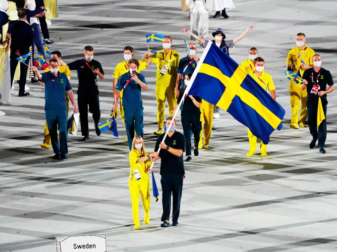 Team Sweden At The Opening Ceremony