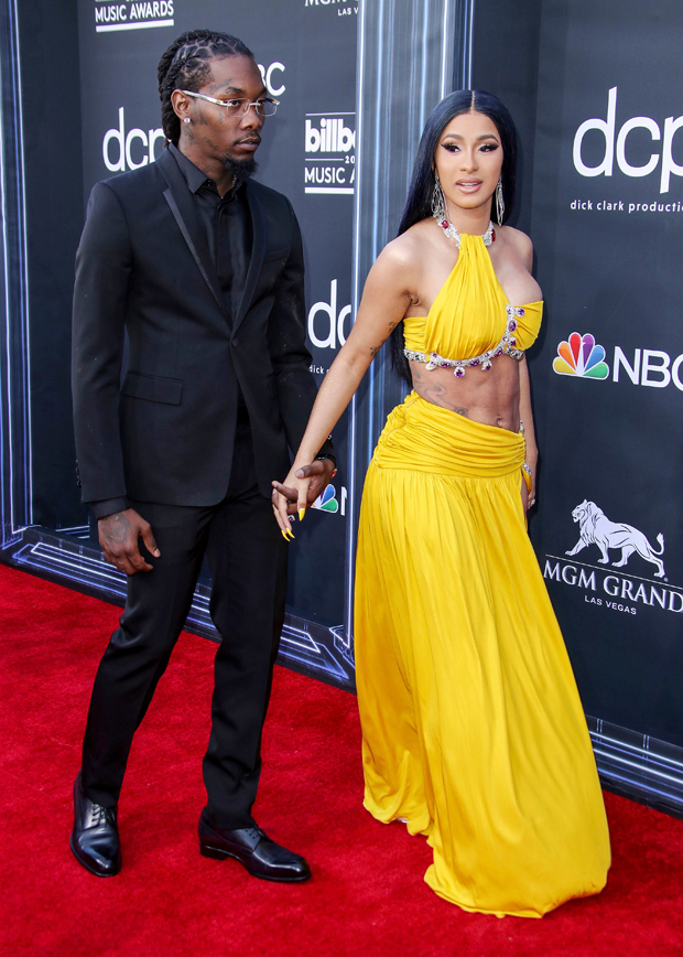 Pregnant Cardi Flaunts Baby Bump in Sexy Dress With Offset