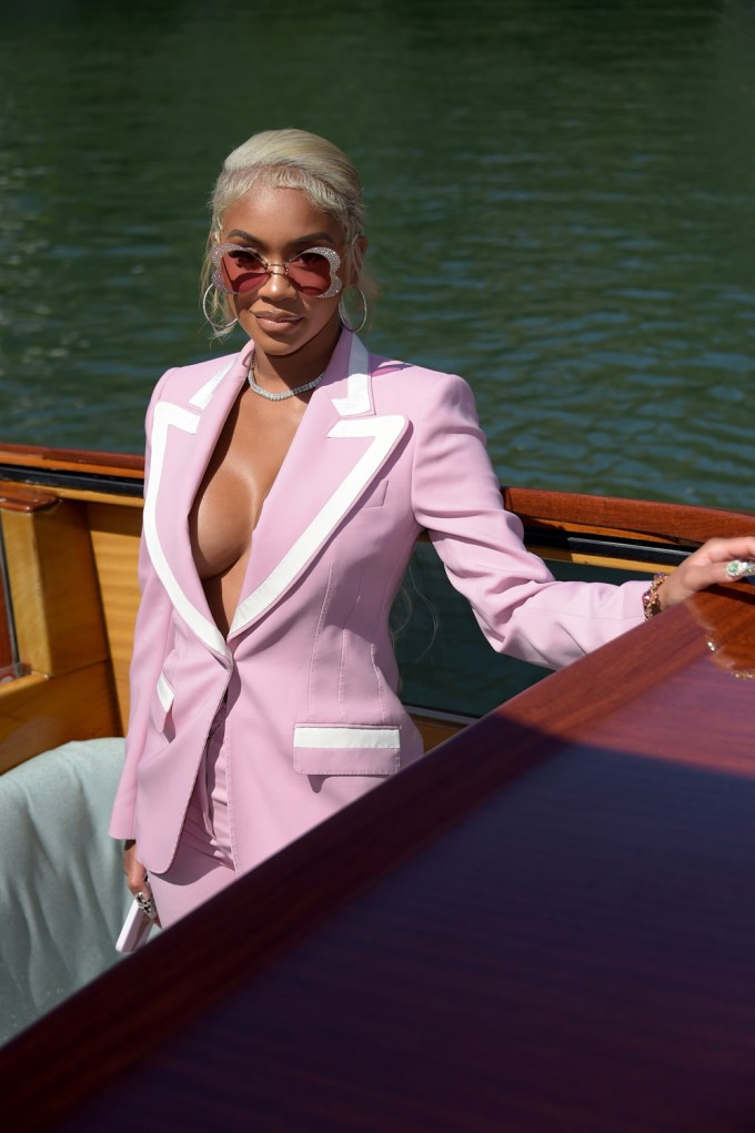 Saweetie on a boat