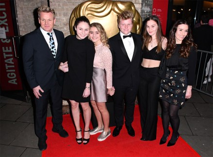 Gordon Ramsay, Megan Ramsay, Matilda Ramsay, Jack Ramsay, Holly Ramsay and Tana Ramsay
BAFTA British Academy Children's Awards, Arrivals, London, UK - 20 Nov 2016