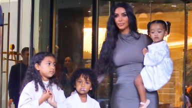 Kim Kardashian & her kids