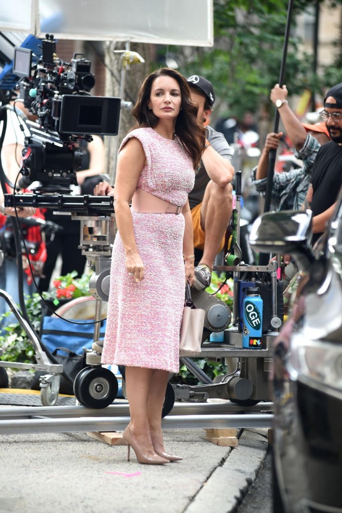 Kristin Davis Filming In NYC