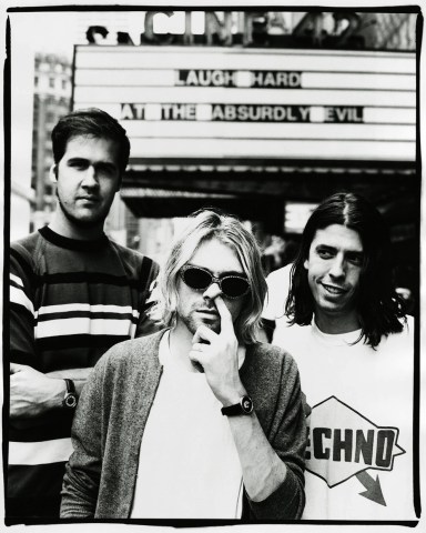 Chris Novoselic, Kurt Cobain and Dave Grohl of Nirvana Nirvana - 1993