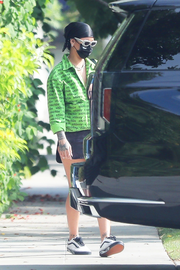 Rihanna's Green Balenciaga Sneakers