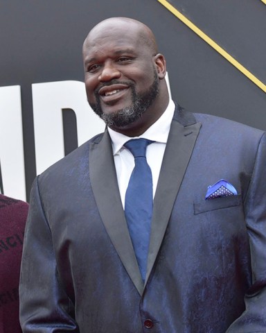 KILL NOTICE
Mandatory Credit: Photo by Richard Shotwell/Invision/AP/Shutterstock (10320729af)
Shaquille O'Neal, Shareef O'Neal, Shaqir O'Neal. Shaquille O'Neal, center, and sons Shareef O'Neal, left, and Shaqir O'Neal arrive at the NBA Awards, at the Barker Hangar in Santa Monica, Calif
2019 NBA Awards - Arrivals, Santa Monica, USA - 24 Jun 2019
KILL NOTICE - This image has been withdrawn. Please remove all copies and do not publish.