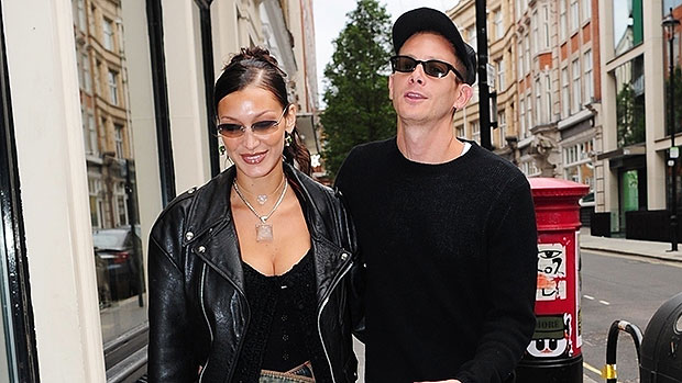 Bella Hadid Rocks Black Corset With Marc Kalman In London: Photo