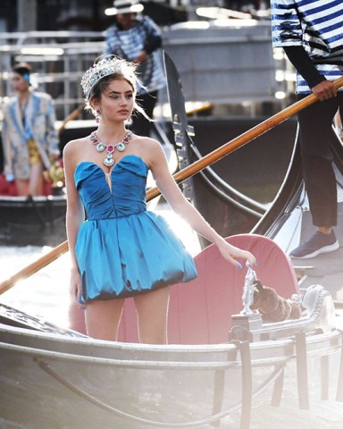 Leni Klum Celebrity Boat Arrivals during Dolce & Gabbana Alta Moda, Venice, Italy - 29 Aug 2021