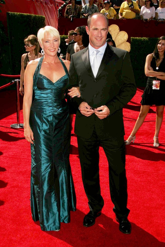Christopher Meloni and his wife at the 58th Annual Primetime Emmy Awards