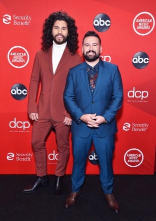 Use is solely limited to editorial purposes in news and entertainment media. Must provide copyright attribution to ABC/WDTV. Shutterstock must not be mentioned in Credit/Byline.
Mandatory Credit: Photo by ABC/Shutterstock (11029240cd)
Dan + Shay
American Music Awards, Arrivals, Los Angeles, California, USA - 22 Nov 2020
