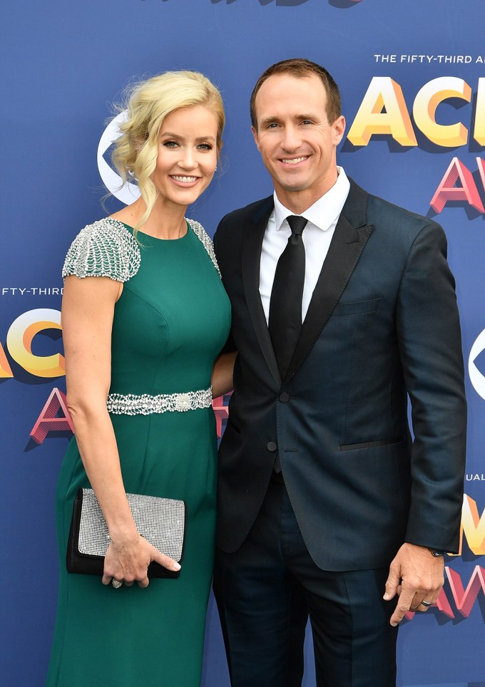 Drew Brees At ACM Awards With Wife